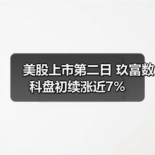 玖富数科美股上市首日稳健，机构资金占比破58%(图1)