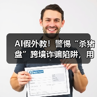 AI假外教！警惕“杀猪盘”跨境诈骗陷阱，用户如何防范？(图2)
