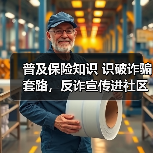 普及保险知识 识破诈骗套路，反诈宣传进社区(图1)