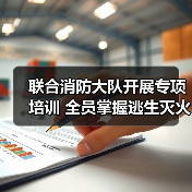 联合消防大队开展专项培训 全员掌握逃生灭火技能(图1)