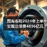 国寿寿险2024年上半年实现总保费4896亿元，同比增长4.1%，规模创历史同期新高(图1)