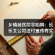 乡镇居民防非陷阱：长乐支公司进村宣传有实效(图4)