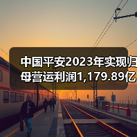中国平安2023年实现归母营运利润1,179.89亿元(图1) 中国平安2023年实现归母营运利润1,179.89亿元(图1)