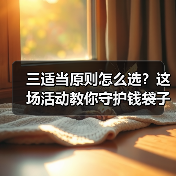 三适当原则怎么选？这场活动教你守护钱袋子(图3)