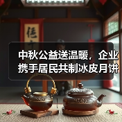 中秋公益送温暖，企业携手居民共制冰皮月饼(图1)