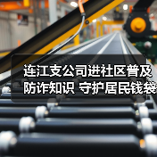 连江支公司进社区普及防诈知识 守护居民钱袋子(图2)