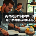 跑者健康如何保障？国寿志愿者福马现场普及金融健康知识(图1)