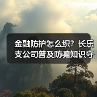 金融防护怎么织？长乐支公司普及防骗知识守护百姓财产(图1)