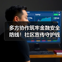多方协作筑牢金融安全防线！社区宣传守护钱袋子(图1)