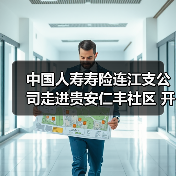 中国人寿寿险连江支公司走进贵安仁丰社区 开展防范非法金融活动宣传暨金融知识普及活动(图2)