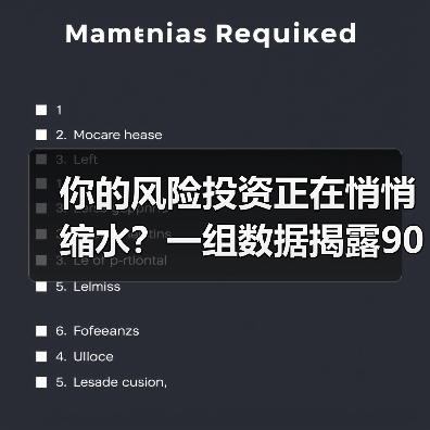 你的风险投资正在悄悄缩水？一组数据揭露90%散户亏损的真相 - 云溯流欧品启易商贸资讯