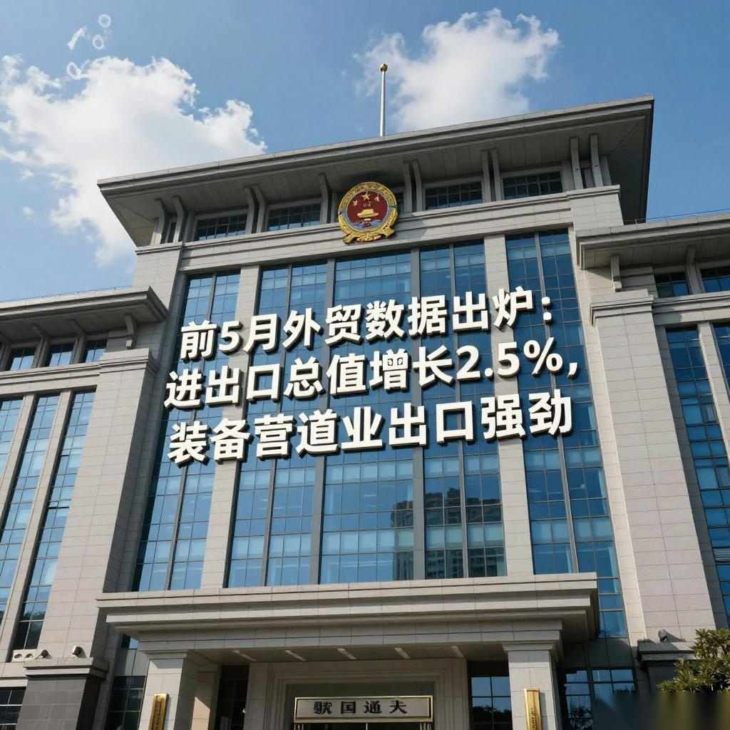 前5月外贸数据出炉：进出口总值增长2.5%，装备制造业出口强劲 - 云溯流欧品启易商贸资讯