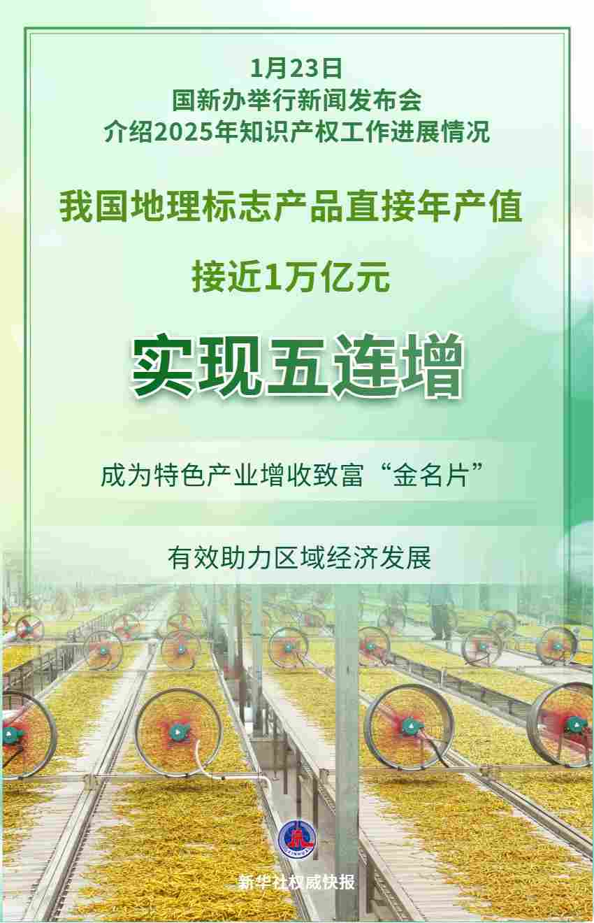 五连增！我国地理标志产品直接年产值接近1万亿元 - 云溯流欧品启易商贸资讯