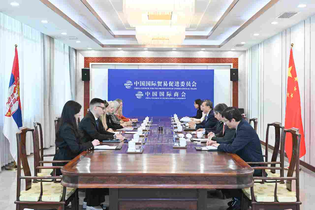 任鸿斌会见塞尔维亚共和国内外贸易部部长娅